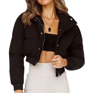 Women's Black Puffer Jacket